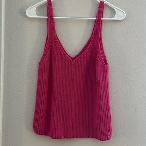 Express x Ladygang pink sweater tank